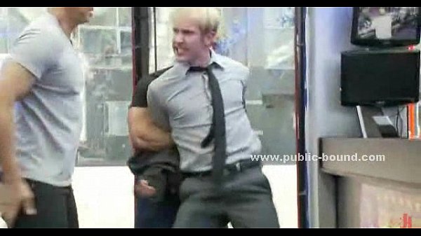 Kinky hunks fuck slave in gay group sex