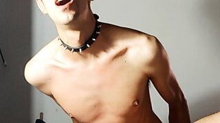 Self Anal BDSM: Hot Chili Sauce Plus Whipping