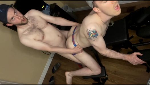 Using Friends Ass After Work Bareback