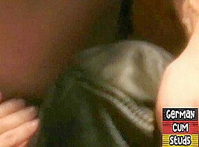 Amateur German bottoms fucked in closeup sling orgy