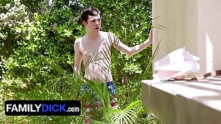 Independence Day BBQ Party Turns Into A Sausage Fuck Fest Taboo Stepdad Stepson Threesome Group Sex