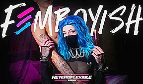 HETEROFLEXIBLE — Goth Femboy Edward Terrant Rides Straight College Footballer Angel Elias’ Fat Cock